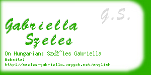 gabriella szeles business card